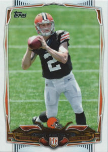 Johnny Manziel Rookie 2014 Topps #429A football card