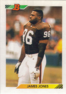 James Jones 1992 Bowman #127 football card