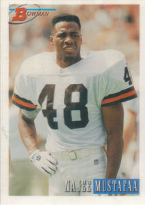 Najee Mustafaa 1993 Bowman #206 football card