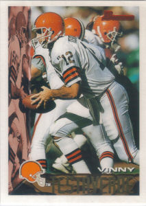 Vinny Testaverde 1995 Bowman #126 football card