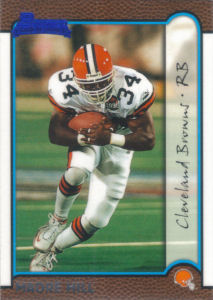 Madre Hill Rookie 1999 Bowman #202 football card