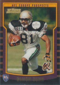 Damon Dunn Europe Prospects Rookie 2000 Bowman #156 football card