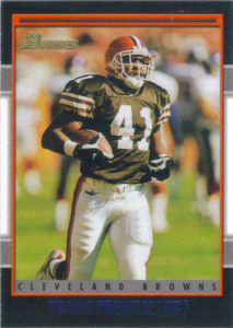 Travis Prentice 2001 Bowman #128 football card