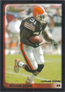 William Green 2003 Bowman #47 football card