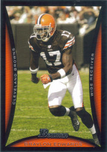 Braylon Edwards 2008 Bowman #64 football card