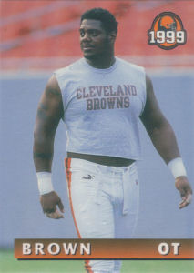 Orlando Brown 1999 Giant Eagle #9 football card