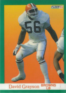 David Grayson 1991 Fleer #35 football card