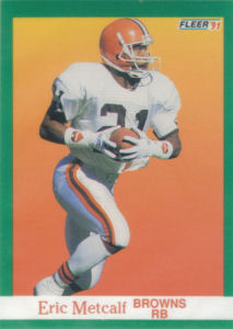 Eric Metcalf 1991 Fleer #39 football card