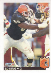 Ed King 1992 Fleer #71 football card