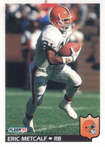 Eric Metcalf 1992 Fleer #74 football card