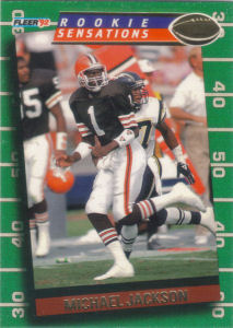 Michael Jackson Rookie Sensations 1992 Fleer #9 football card