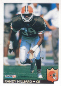 Randy Hilliard 1992 Fleer #68 football card