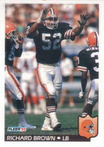 Richard Brown 1992 Fleer #65 football card