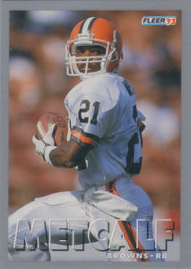 Eric Metcalf 1993 FACT Fleer Shell #6 football card