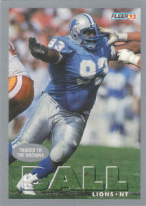 Jerry Ball 1993 Fleer #17 football card