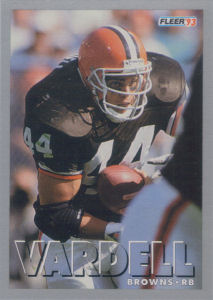 Tommy Vardell 1993 FACT Fleer Shell #35 football card