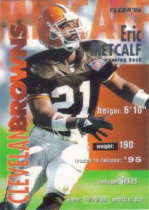 Eric Metcalf 1995 Fleer #85 football card