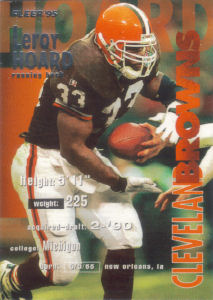 Leroy Hoard 1995 Fleer #80 football card