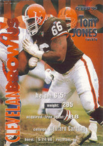 Tony Jones 1995 Fleer #83 football card