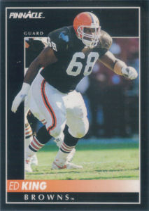 Ed King 1992 Pinnacle #74 football card