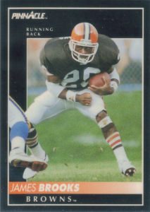 James Brooks 1992 Pinnacle #295 football card