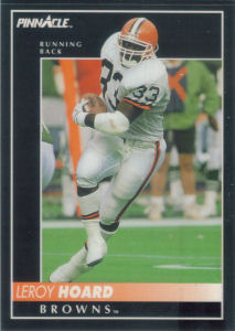 Leroy Hoard 1992 Pinnacle #285 football card