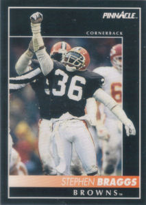 Stephen Braggs 1992 Pinnacle #124 football card