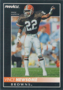 Vince Newsome 1992 Pinnacle #173 football card