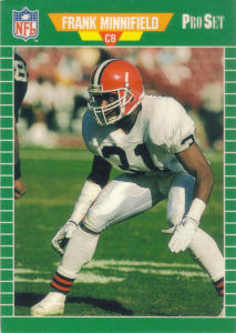 Frank Minnifield 1988 Pro Set #6 football card