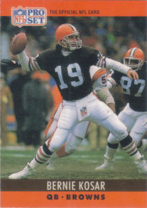 Bernie Kosar 1990 Pro Set #72 football card