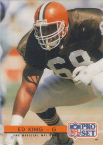 Ed King 1992 Pro Set #140 football card