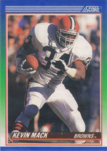 Kevin Mack 1990 Score #380 football card