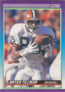 Lawyer Tillman 1990 Score #457 football card