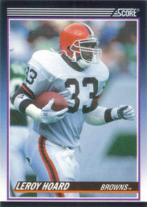 Leroy Hoard Rookie Supplemental 1990 Score #106T football card