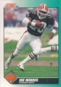 Joe Morris Supplemental 1991 Score #20T football card