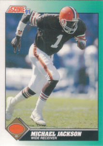 Michael Jackson Rookie Supplemental 1991 Score #66T football card