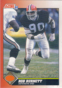 Rob Burnett 1991 Score #173 football card