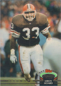 Leroy Hoard 1992 Topps Stadium Club #42 football card