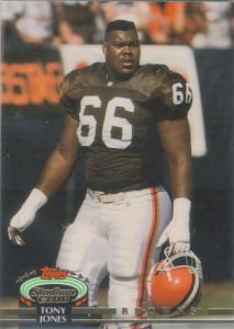 Tony Jones 1992 Topps Stadium Club #479 football card