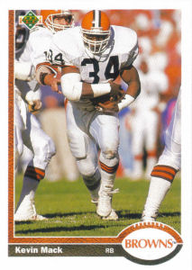 Kevin Mack 1991 Upper Deck #225 football card