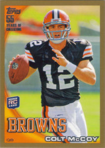 2010 Colt McCoy Rookie Topps #194A football card