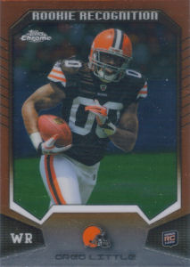 2011 Greg Little Topps Chrome Rookie Recognition #RRGL football card